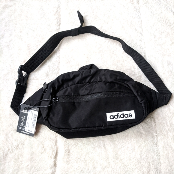 adidas Handbags - Adidas Core Waist Travel Bag Fanny Pack Black/Whit
